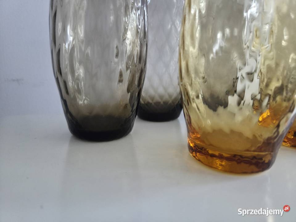 Szklanki PRL vintage Antyki Poznań sprzedam