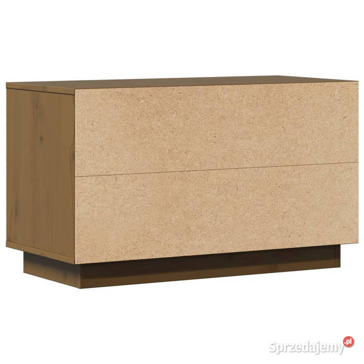 Szafka pod TV miodowy brąz 74x35x44 lite drewno RTV