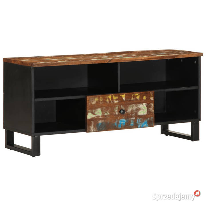 Szafka RTV 100x33x46 drewno i materiał Warszawa
