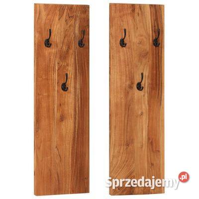 vidaXL Wieszaki ścienne 2 36x3x110 lite drewno dziewczynka