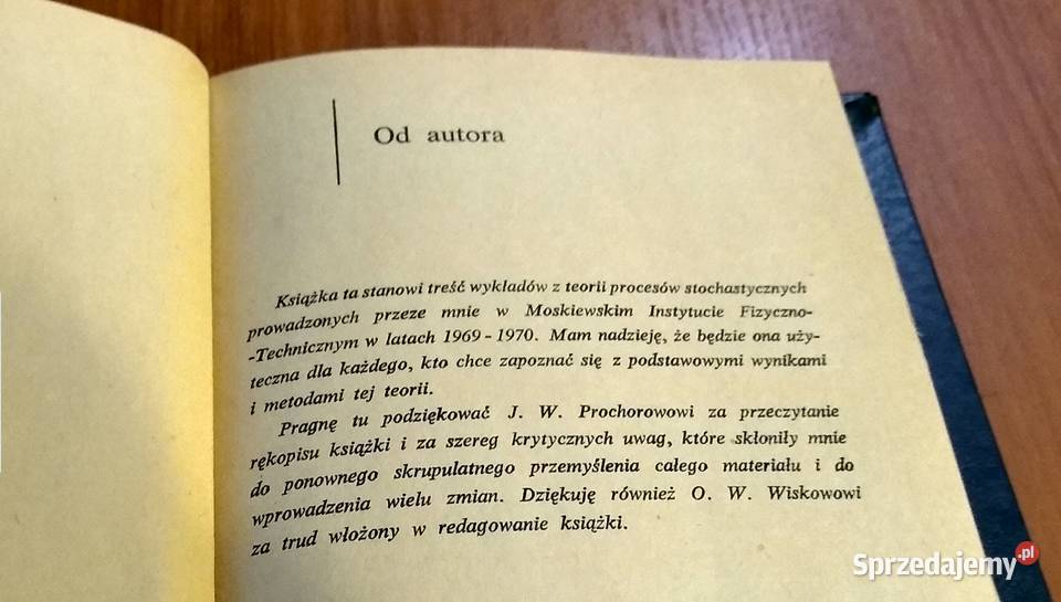 Wstęp do teorii procesów stochastycznych J A Gdańsk