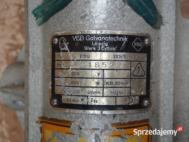 wiertarka wolnoobrotowa 220v org DDR Żary