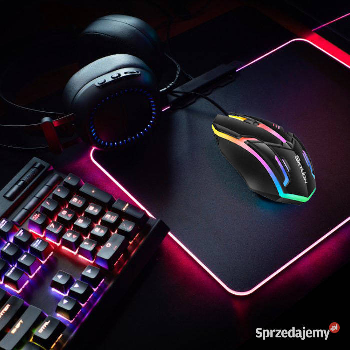 SKYLION F1 przewodowa myszka gamingowa RGB czarny Warszawa