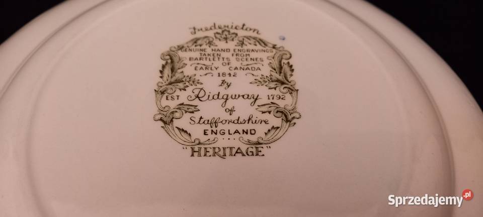 Talerz angielski Ridgway Heritage Chełm sprzedam