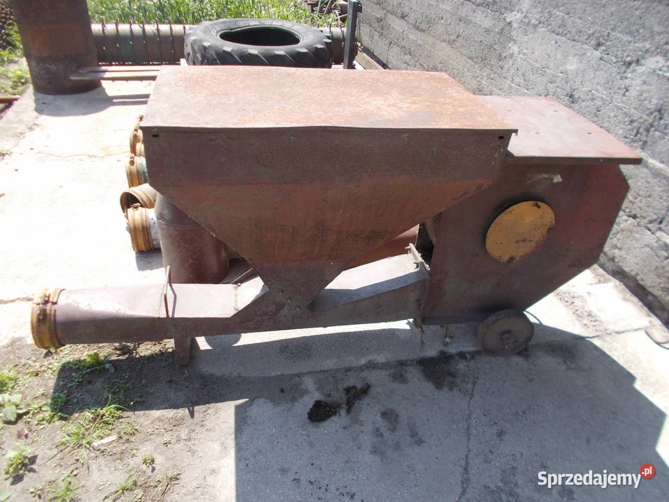 dmuchawa do zboża rury 12 m silnik 75 kW duża Pigża