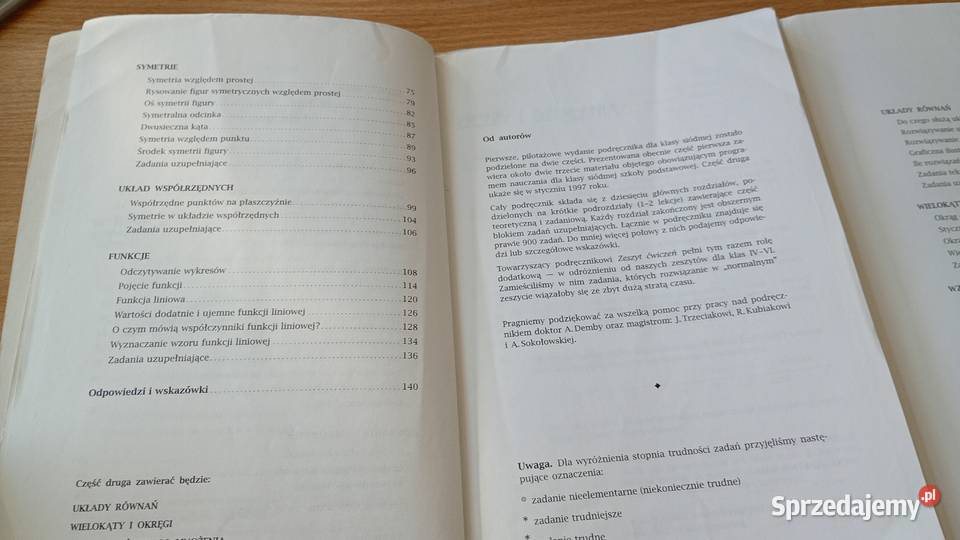 Matematyka 7 podręcznik szkoły podstawowej Cz 1 tradycyjny podręcznik Podręczniki Gdańsk