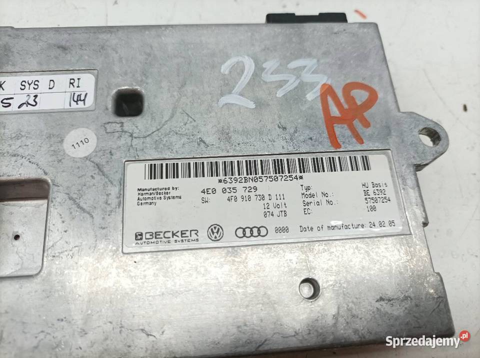 MODUŁ MMI NAWIGACJI 4E0035729 Audi A6 III Motoryzacja