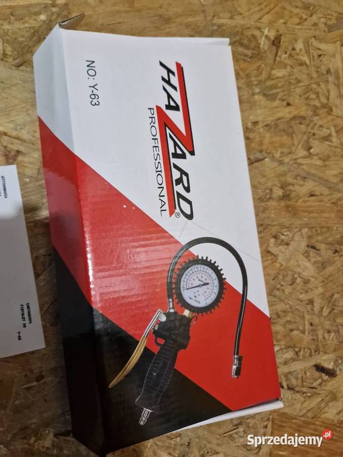 PISTOLET DO POMPOWANIA MANOMETR PROFESJONALNY