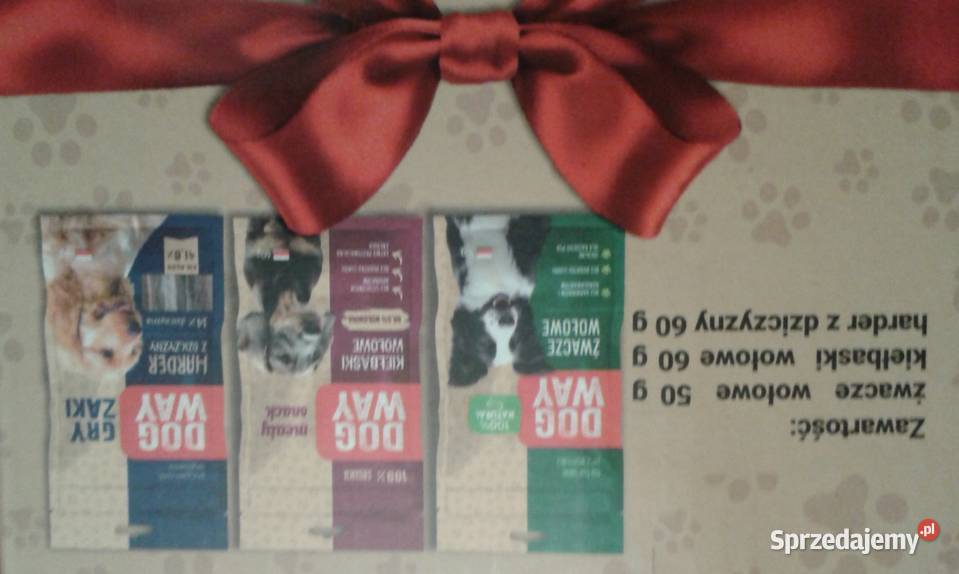 DOGWAY Przysmaki psa ZESTAW x 3 żwacze kiełbaski Wołczyn