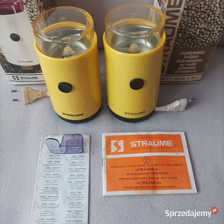 Elektryczne udarowe młynki do kawy Straume z
