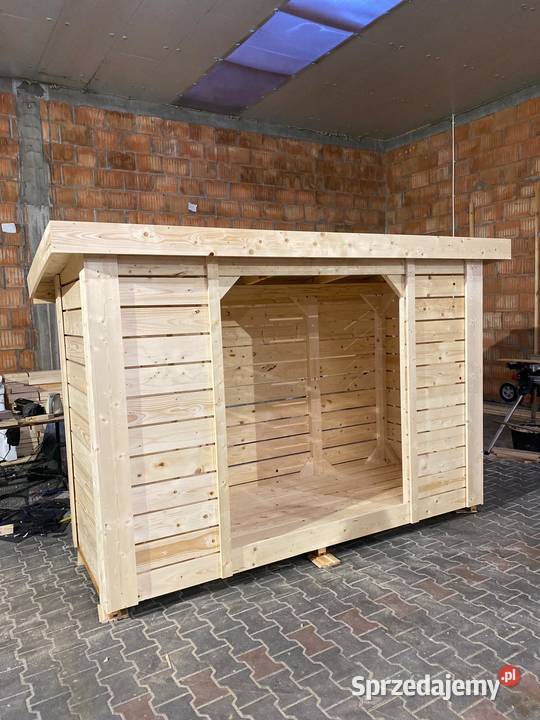 Drewutnia składzik na drewno 266x100x210 Ogród Warszawa