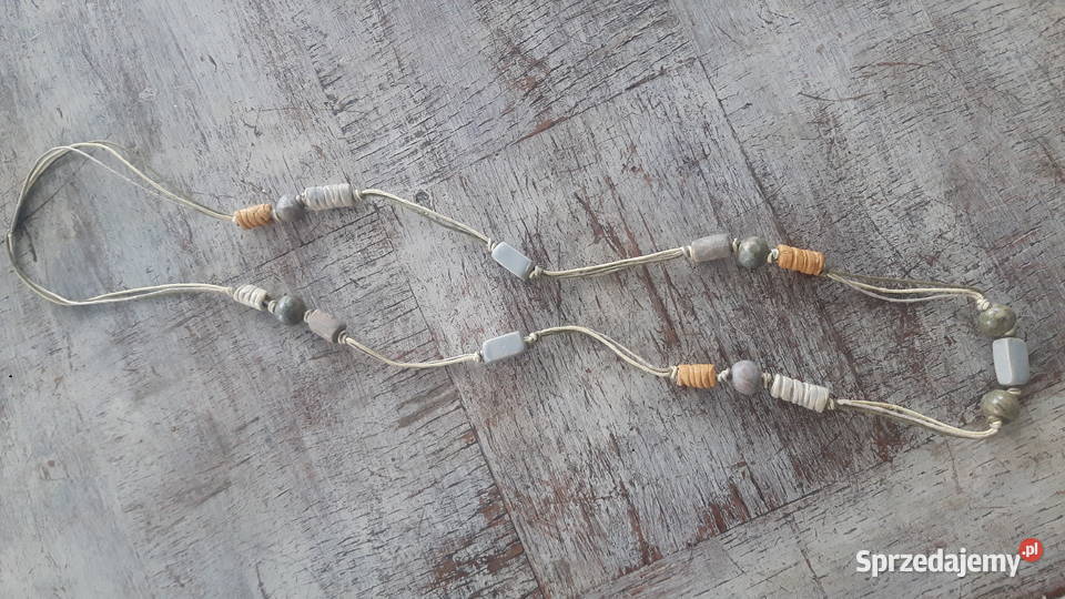 Naszyjnik ceramiczny ręcznie wykonany Otwock