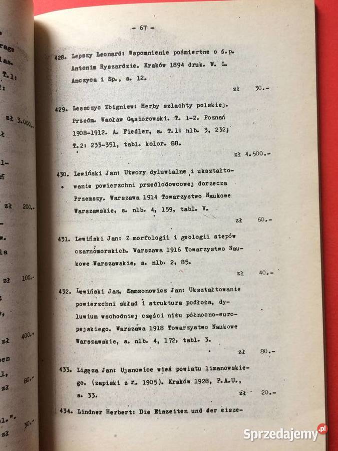2619 Antykwaryczny Katalog Cennik Szczecin