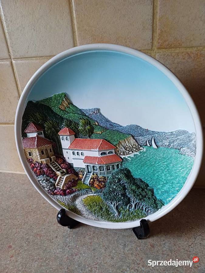 vintage talerz 3 D Rękodzieło Nowy Targ