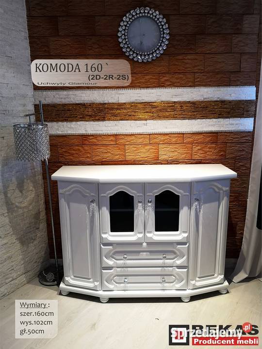 Komoda 1403SFloT Bekas Dąb Lakierowany Nowa 120cm