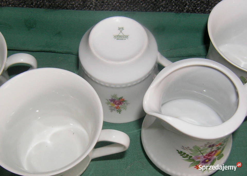 filiżanki z mlecznikiem Mitterteich vintageD Bartków