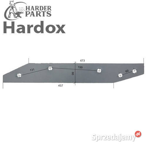 Płoza długa HARDOX 27080703P części do pługa nieuszkodzony Suwałki