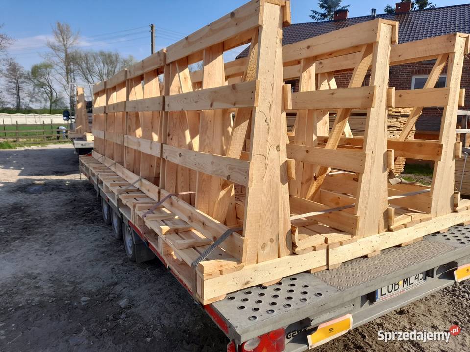 Stojaki drewniane do transportu okien szyb Lublin
