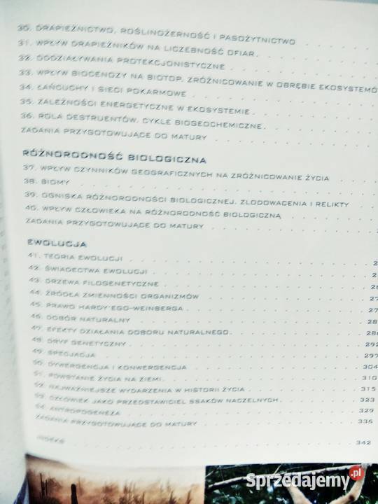 Biologia operon rozszerzenie 3 ponadgimnazjalne Warszawa