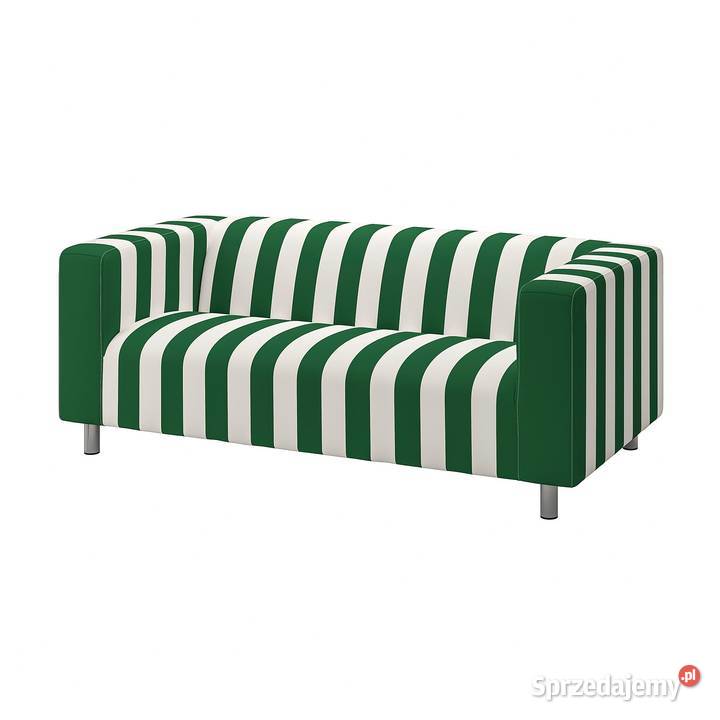 ikea Klippan poszycie kanapy zielono białe Ławki Częstochowa