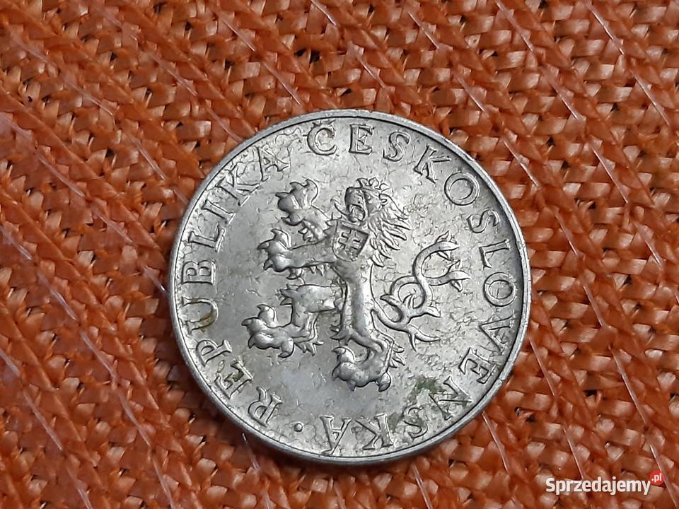 moneta srebrna Czechosłowacji z 1955r Łomża