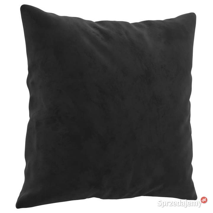 2osobowa sofa z poduszkami czarna 120 aksamit mazowieckie Warszawa