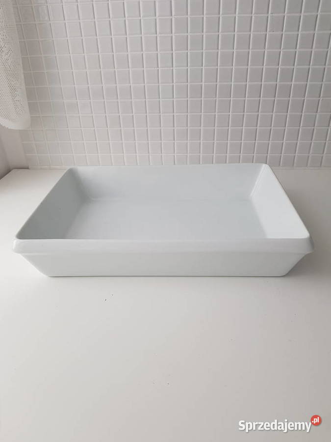 Biała ceramiczna brytfanna naczynie żaroodporne Siemianowice Śląskie sprzedam