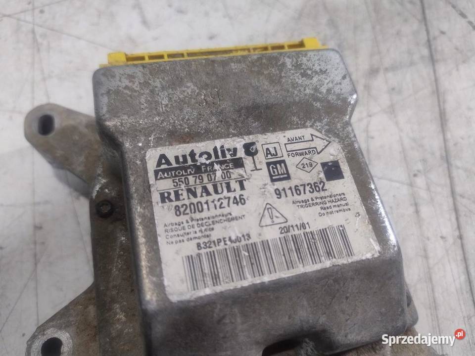 STEROWNIK SENSOR AIRBAG RENAULT VIVARO TRAFIC wielkopolskie