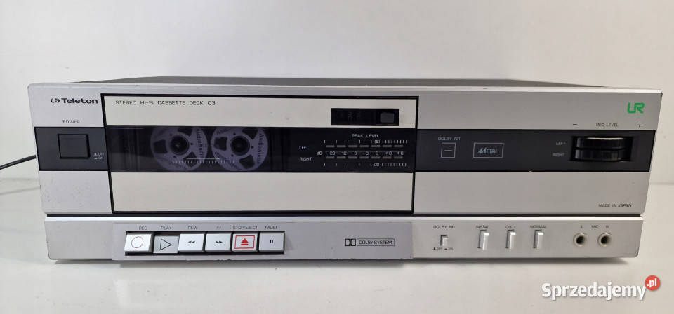 Magnetofon Cassette Deck Teleton C3