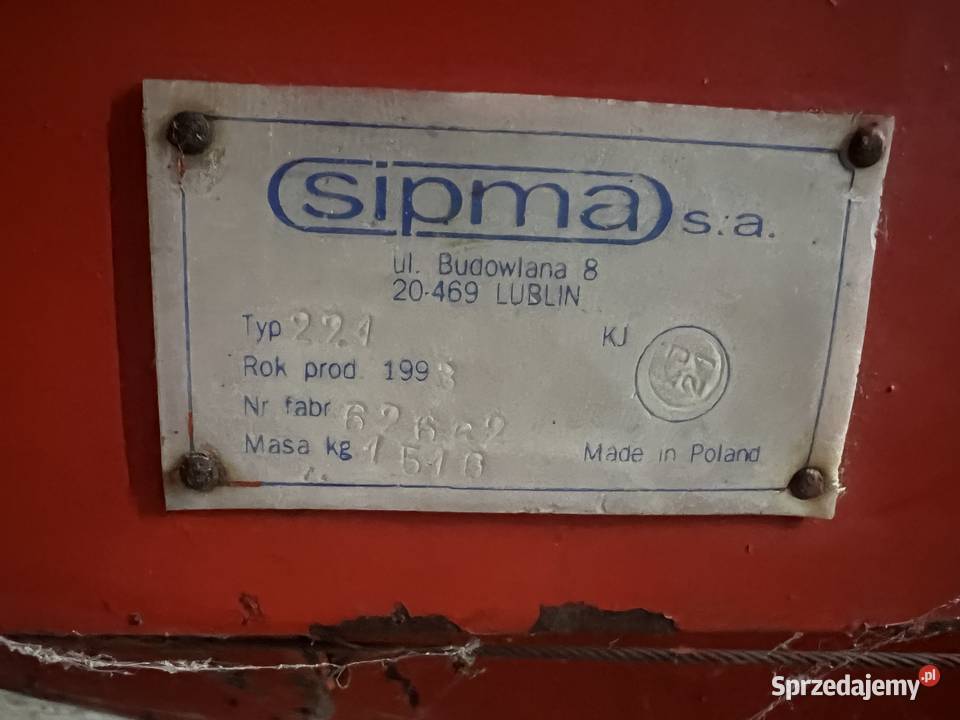 Prasa SIPMA 2241 z drabinką Borzechów