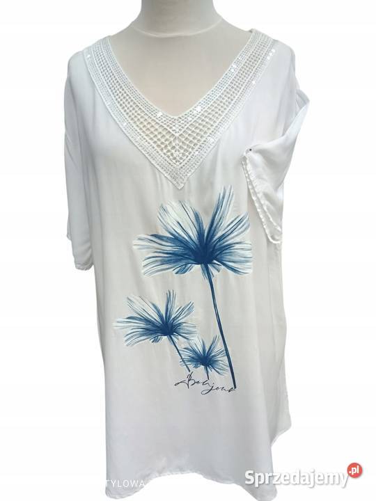 Stylowa TUNIKA bluzka oversize UNI biust 140 Pątnów