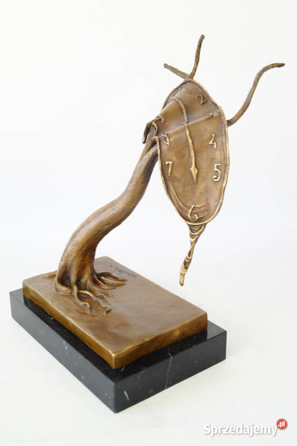 Figura z brązu rzeźba wg Salvador Dali zegar wielkopolskie Gizałki