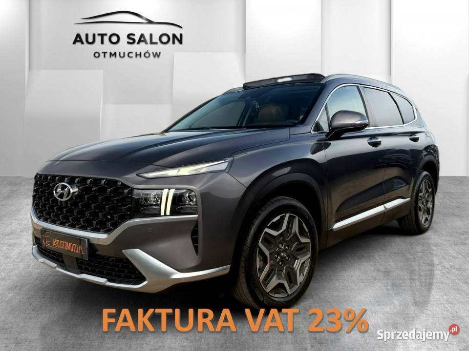 Hyundai Santa Fe FUL LED panorama skóra kamery szary opolskie Otmuchów