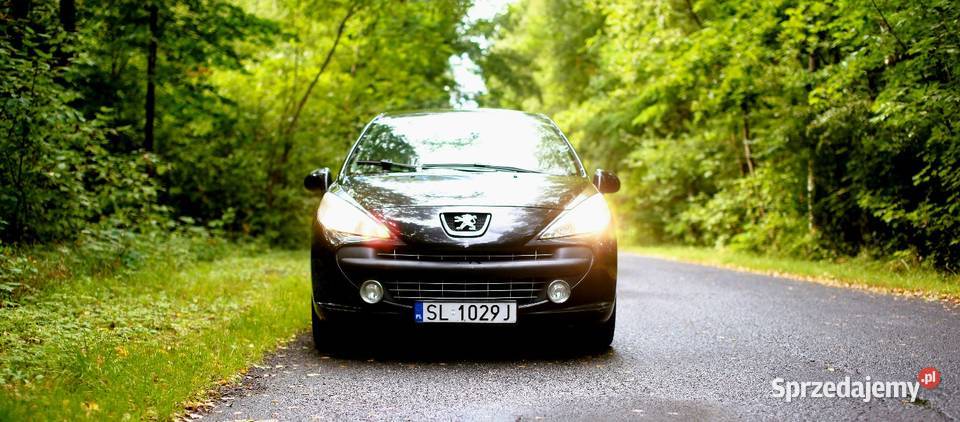 PEUGEOT 207 2009r 14 VTI 95 5 DRZWI KLIMATYZACJA czarny śląskie Bobrowniki
