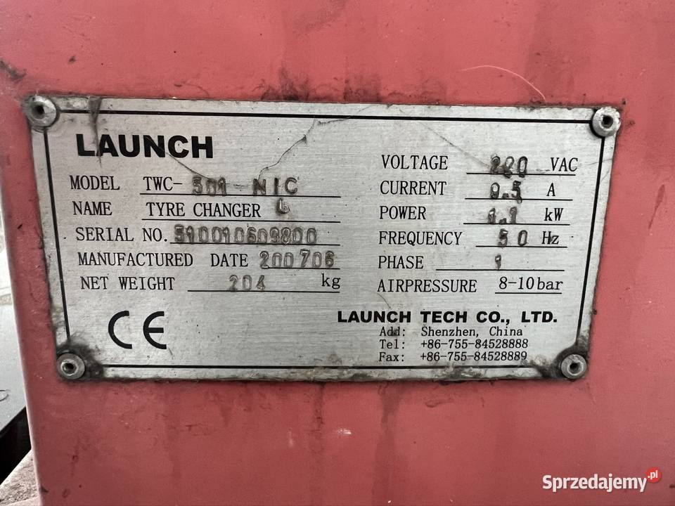 Montażownica do kol opon LUNCH Solnica