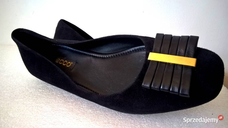 ECCO skórzane SKÓRA ZAMSZ złote dodatki Ecco podkarpackie