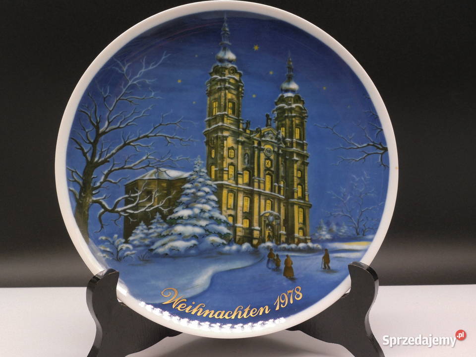 Porcelanowy Talerz Royal Tettau Bożonarodzeniowy Raszków