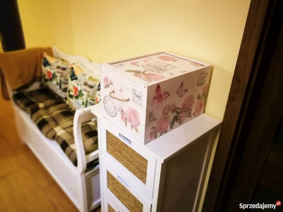 Skrzynka pudełko szkatułka w stylu vintage wielokolorowy Krasów