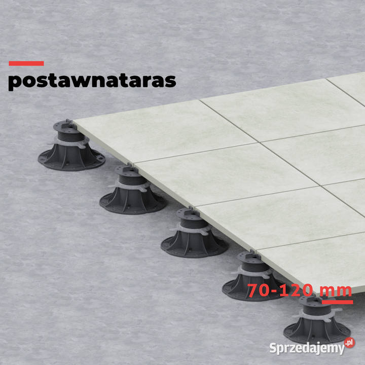 Wspornik tarasowy regulowany 70120 mm do płyt Kraków sprzedam