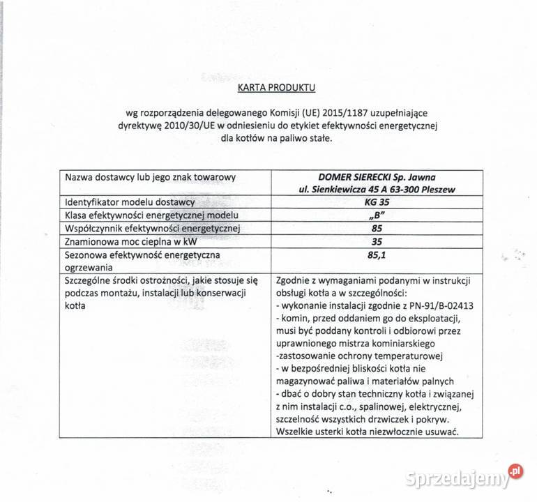 Kociol z podajnikiem 5 klasa dotacja Kocioł 35kw dolnośląskie Gryfów Śląski