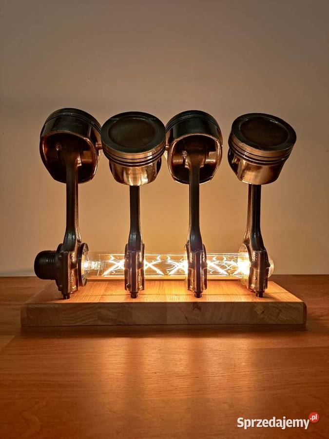 Lampa stołowa z części samochodowych audi Bytom