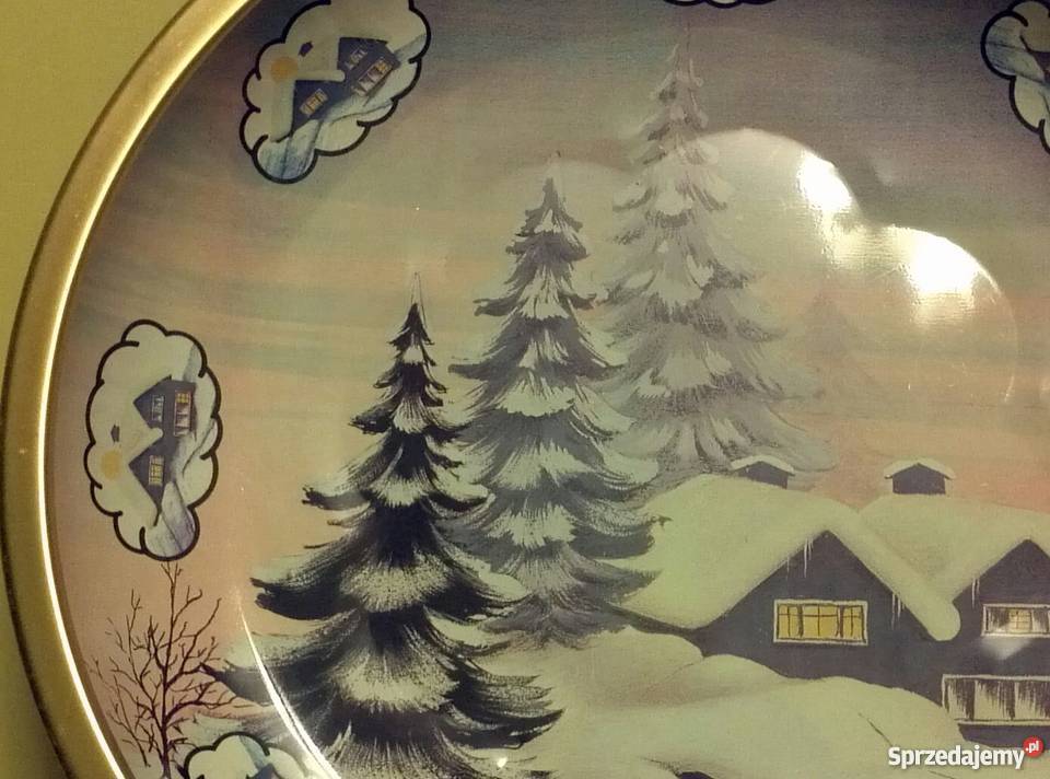 Talerz blaszany ozdobny Dąbrowa Górnicza
