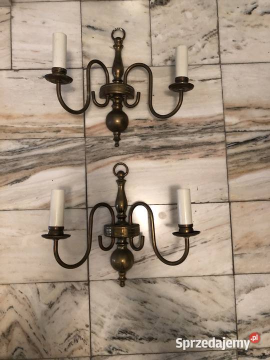 Kinkiety 2 SETY Oryginalne mosiężne komplety do