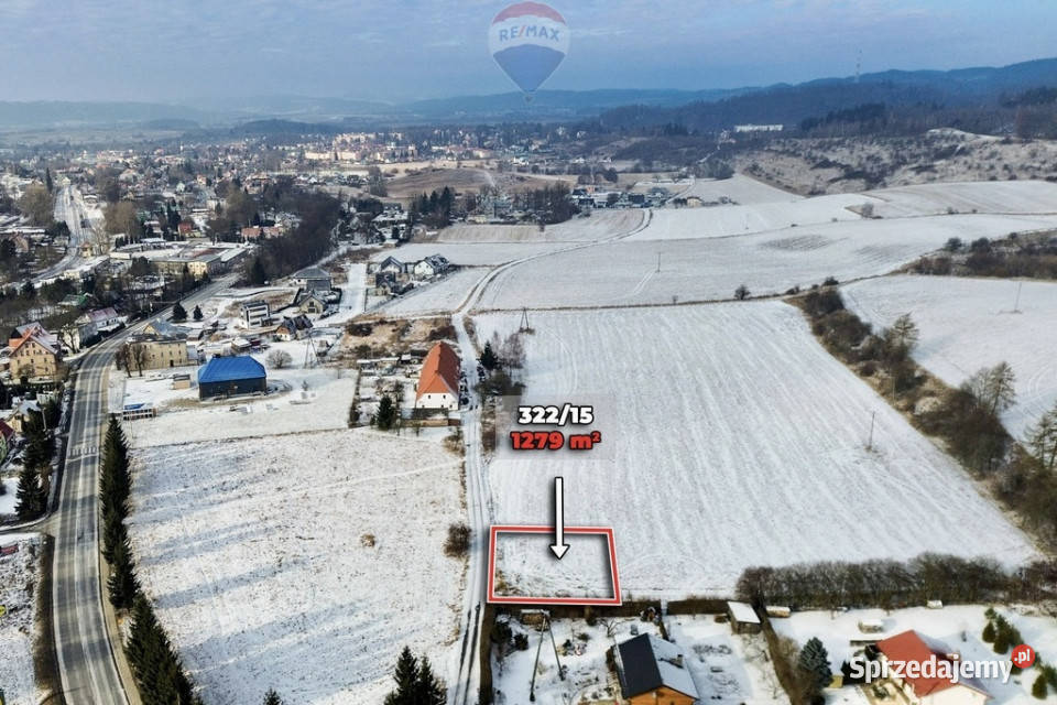 Działka budowlana z mediami DK8 dolnośląskie Jeleniów