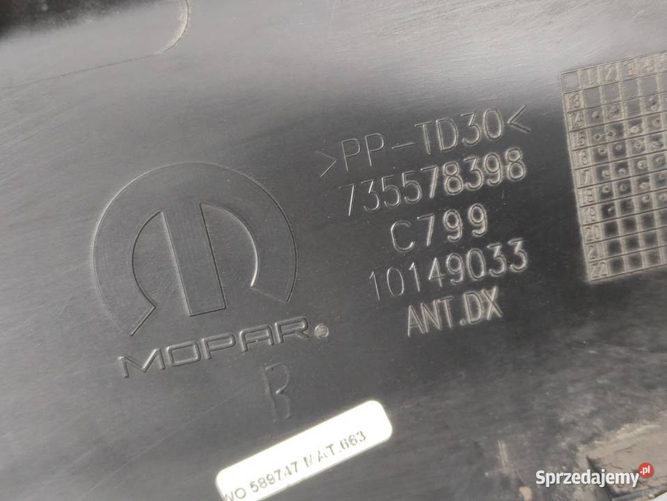 Listwa Drzwi Prawy Przód Jeep Renegade 735578398 Pleszew sprzedam