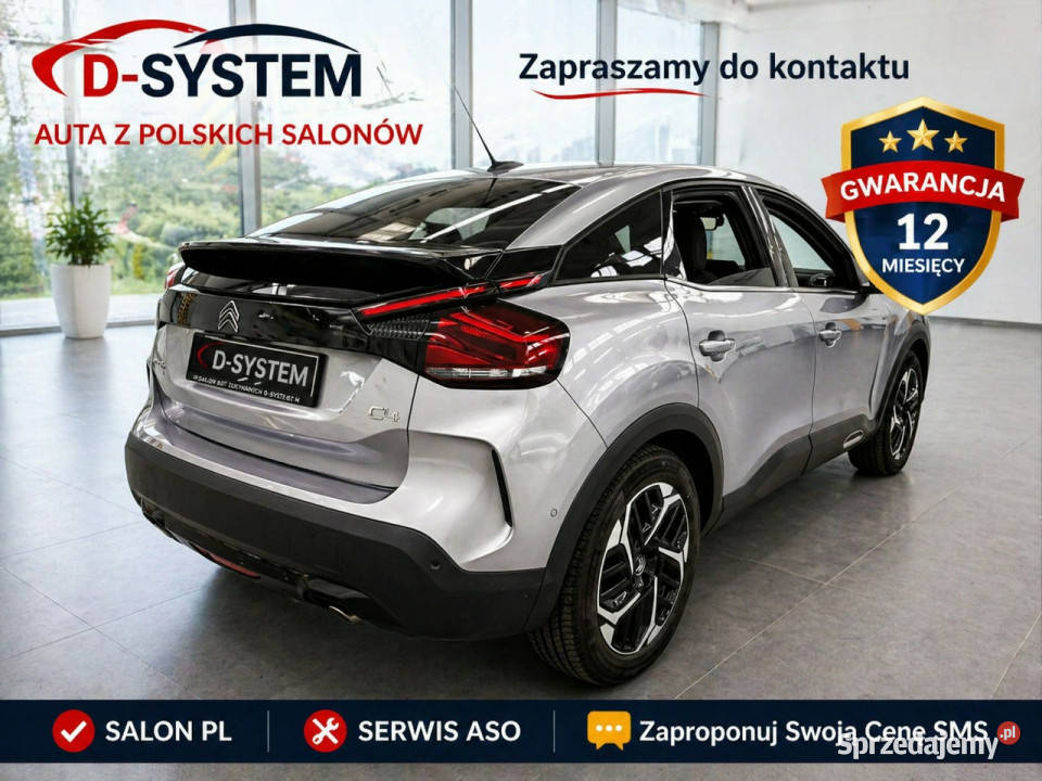 Citroen C4 2023 SHINE Salon Polska 1Właściciel gniazdo USB sprzedam