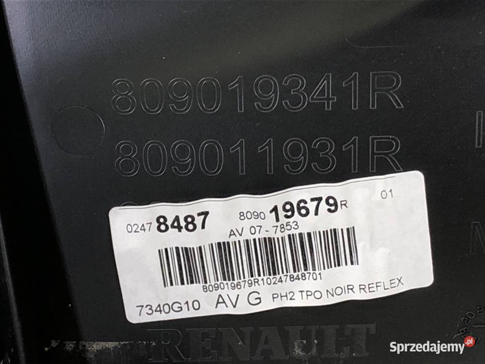 BOCZEK DRZWI LEWY PRZÓD RENAULT CLIO IV