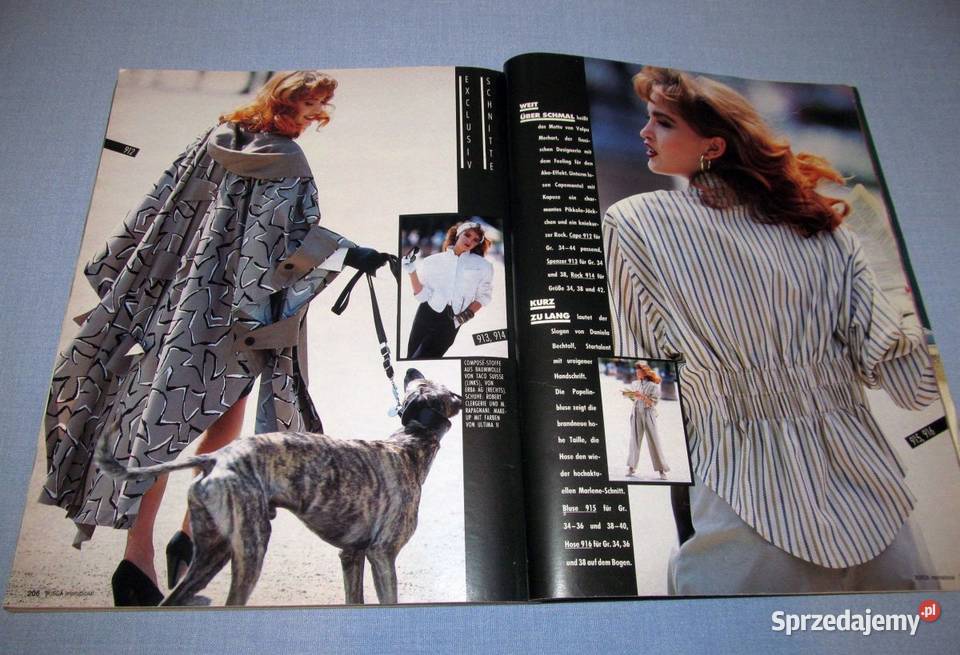 Burda International Wiosna 1987 moda szycie