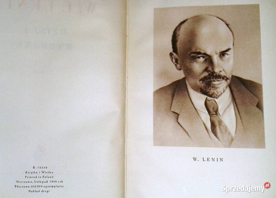 Dzieła Wybrane Tom 2 W I Lenin Rok wydania 1949