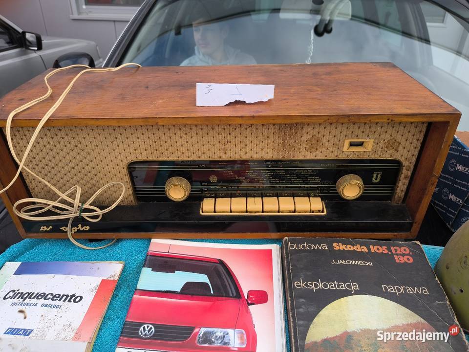 Radio Unitra Arkadia lampowe 1964r Chechło